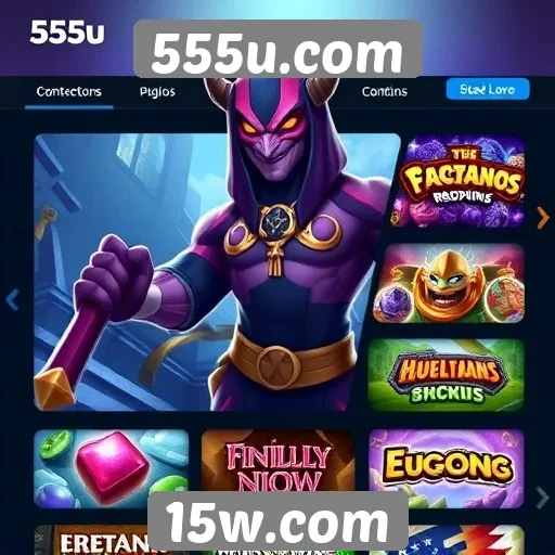 Principais categorias de jogos disponíveis no 555u.com