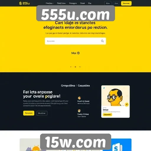 Interface e usabilidade do site 555u.com